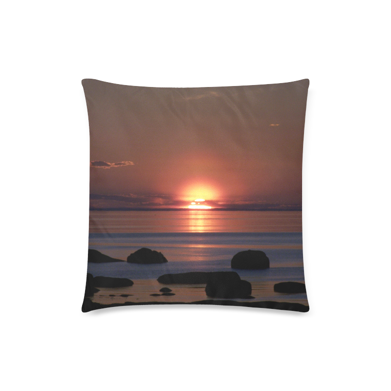 Shockwave Sunset Custom Zippered Pillow Case 18"x18" (one side)