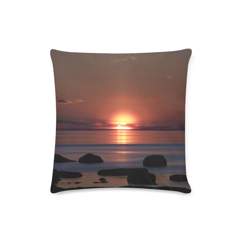 Shockwave Sunset Custom Zippered Pillow Case 16"x16"(Twin Sides)
