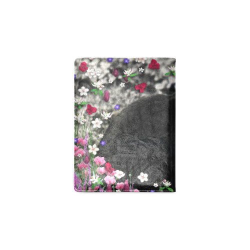 Freckles in Flowers II Black White Tuxedo Cat Custom NoteBook B5
