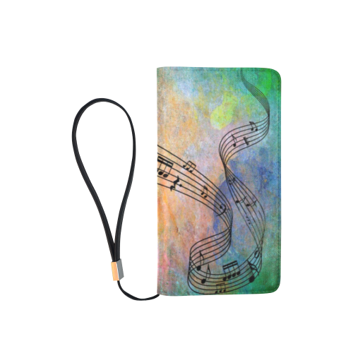 abstract music Men's Clutch Purse （Model 1638）
