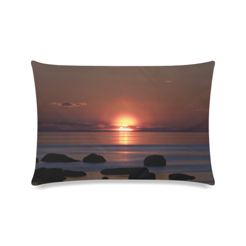 Shockwave Sunset Custom Zippered Pillow Case 16"x24"(Twin Sides)
