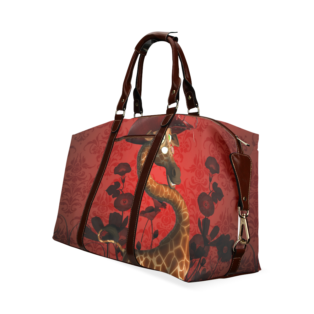 Funny giraffe, I am a lady Classic Travel Bag (Model 1643)