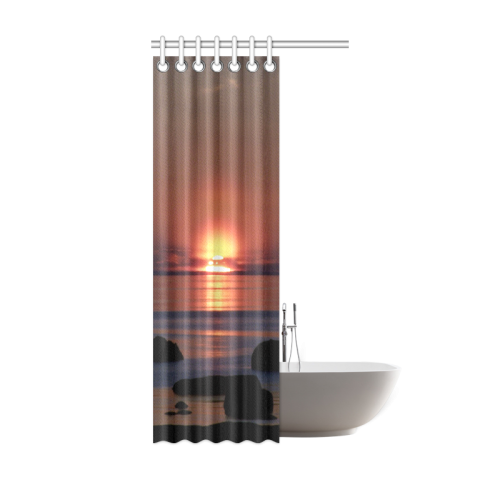 Shockwave Sunset. Shower Curtain 36"x72"