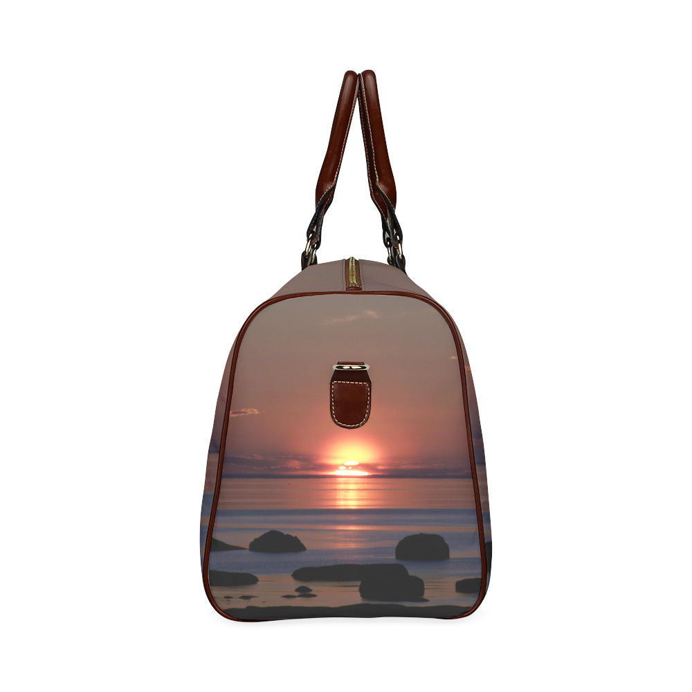 Shockwave Sunset Waterproof Travel Bag/Small (Model 1639)