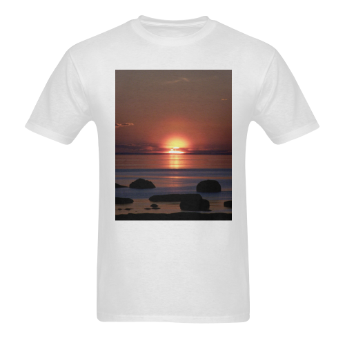 Shockwave Sunset Sunny Men's T- shirt (Model T06)