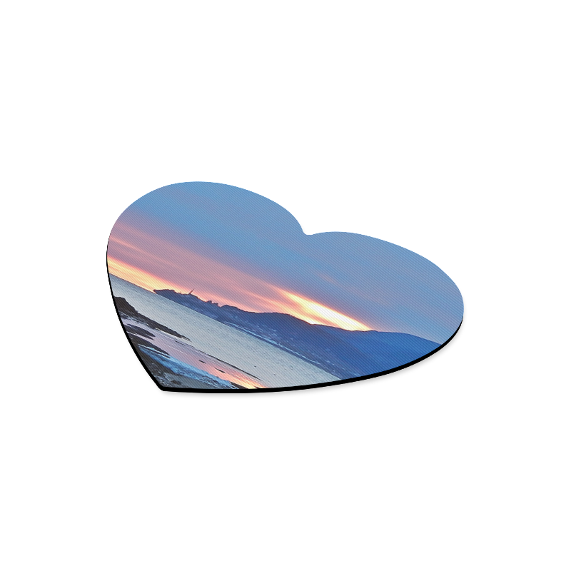 Sunrise in Tourelle Heart-shaped Mousepad