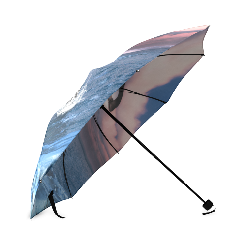 Killer Whales In The Arctic Ocean Foldable Umbrella (Model U01)