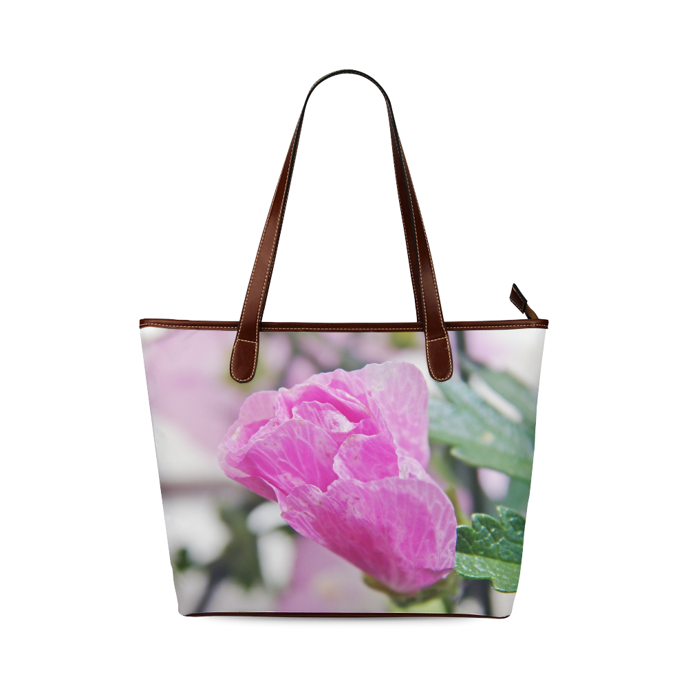 Musk Mallow Shoulder Tote Bag (Model 1646)