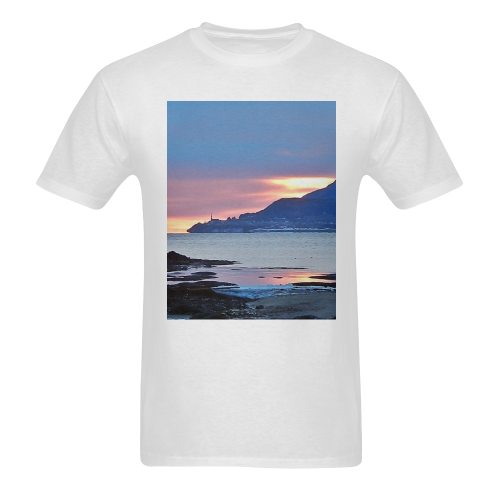 Sunrise in Tourelle Sunny Men's T- shirt (Model T06)