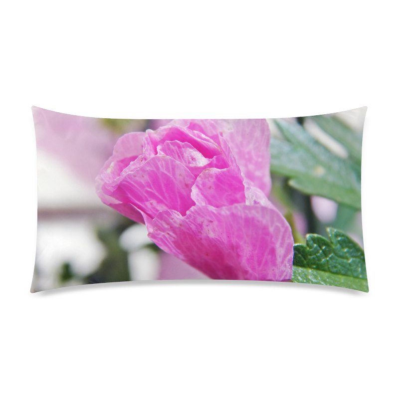 Musk Mallow Rectangle Pillow Case 20"x36"(Twin Sides)