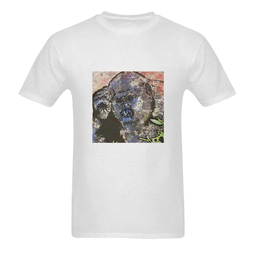 Art Studio 12216 Gorilla Sunny Men's T- shirt (Model T06)