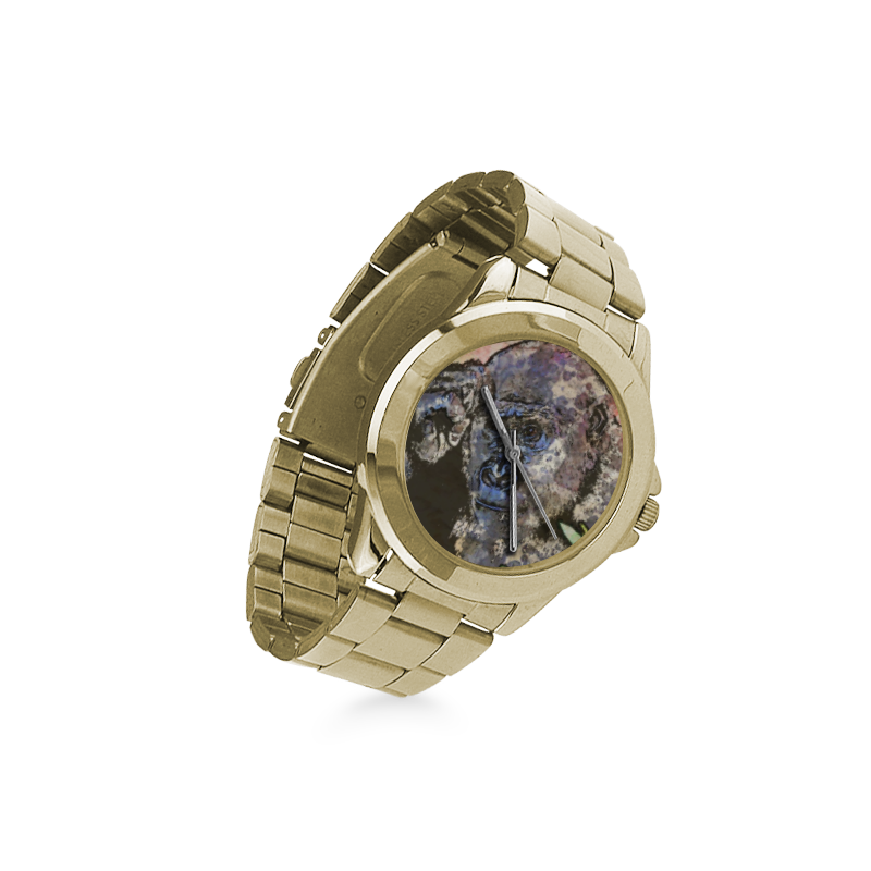 Art Studio 12216 Gorilla Custom Gilt Watch(Model 101)