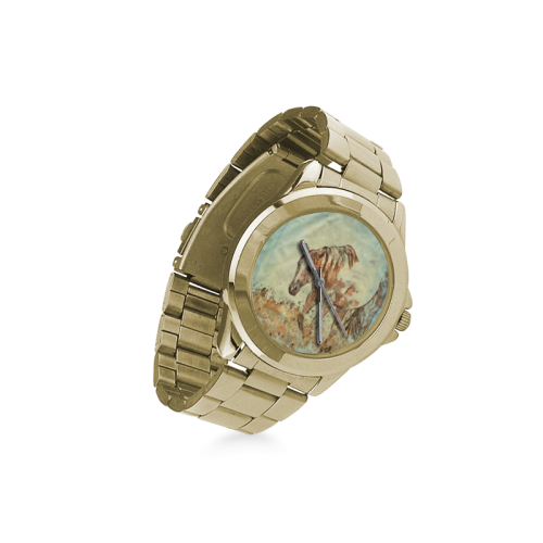 Art Studio 12216 Horse Custom Gilt Watch(Model 101)