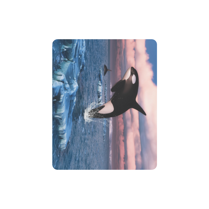 Killer Whales In The Arctic Ocean Rectangle Mousepad