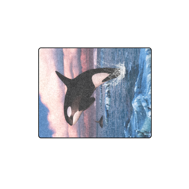 Killer Whales In The Arctic Ocean Blanket 40"x50"