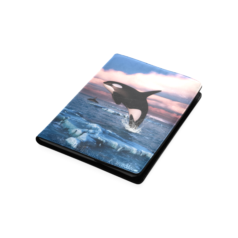 Killer Whales In The Arctic Ocean Custom NoteBook B5