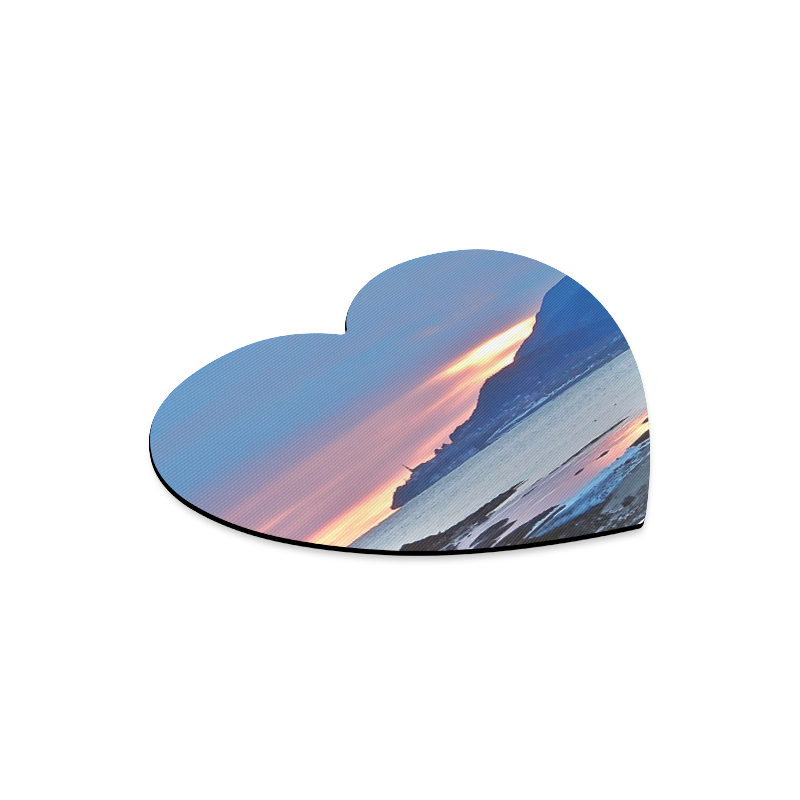 Sunrise in Tourelle Heart-shaped Mousepad