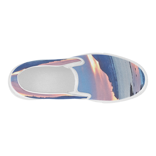 Sunrise in Tourelle Women's Slip-on Canvas Shoes (Model 019)