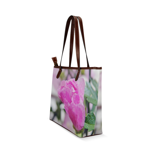 Musk Mallow Shoulder Tote Bag (Model 1646)