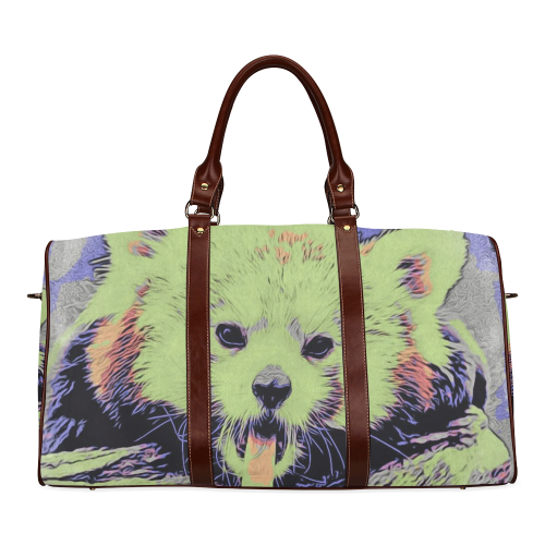 Art Studio 12216 yawning red panda Waterproof Travel Bag/Small (Model 1639)