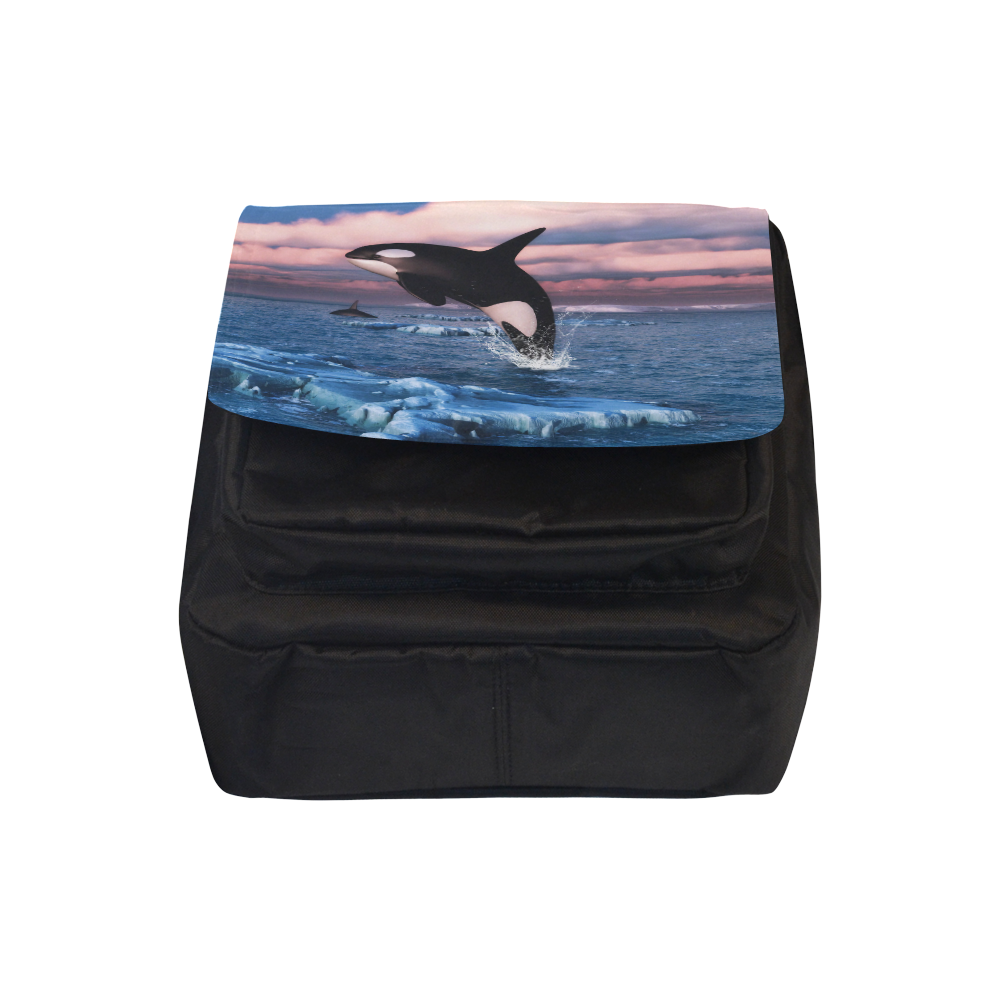 Killer Whales In The Arctic Ocean Crossbody Nylon Bags (Model 1633)