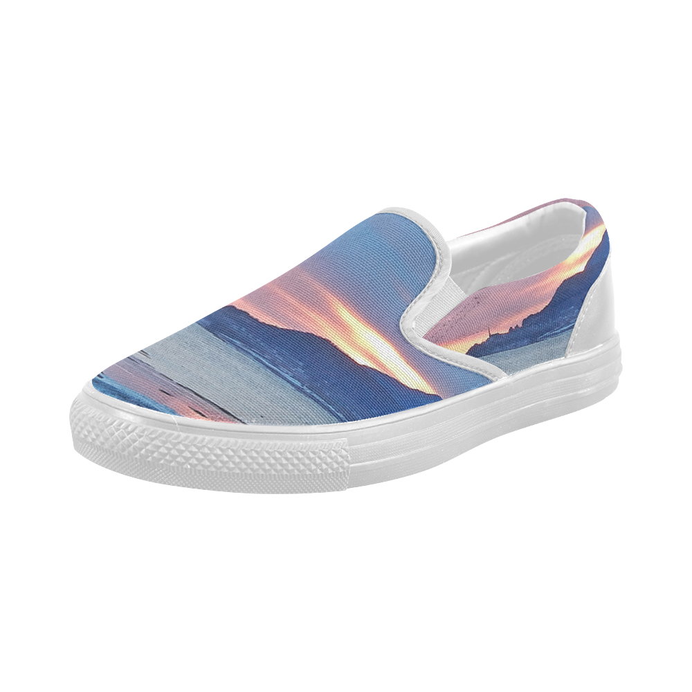 Sunrise in Tourelle Women's Slip-on Canvas Shoes (Model 019)