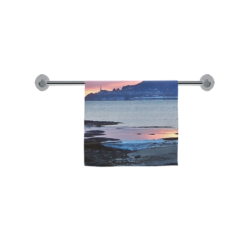 Sunrise in Tourelle Custom Towel 16"x28"