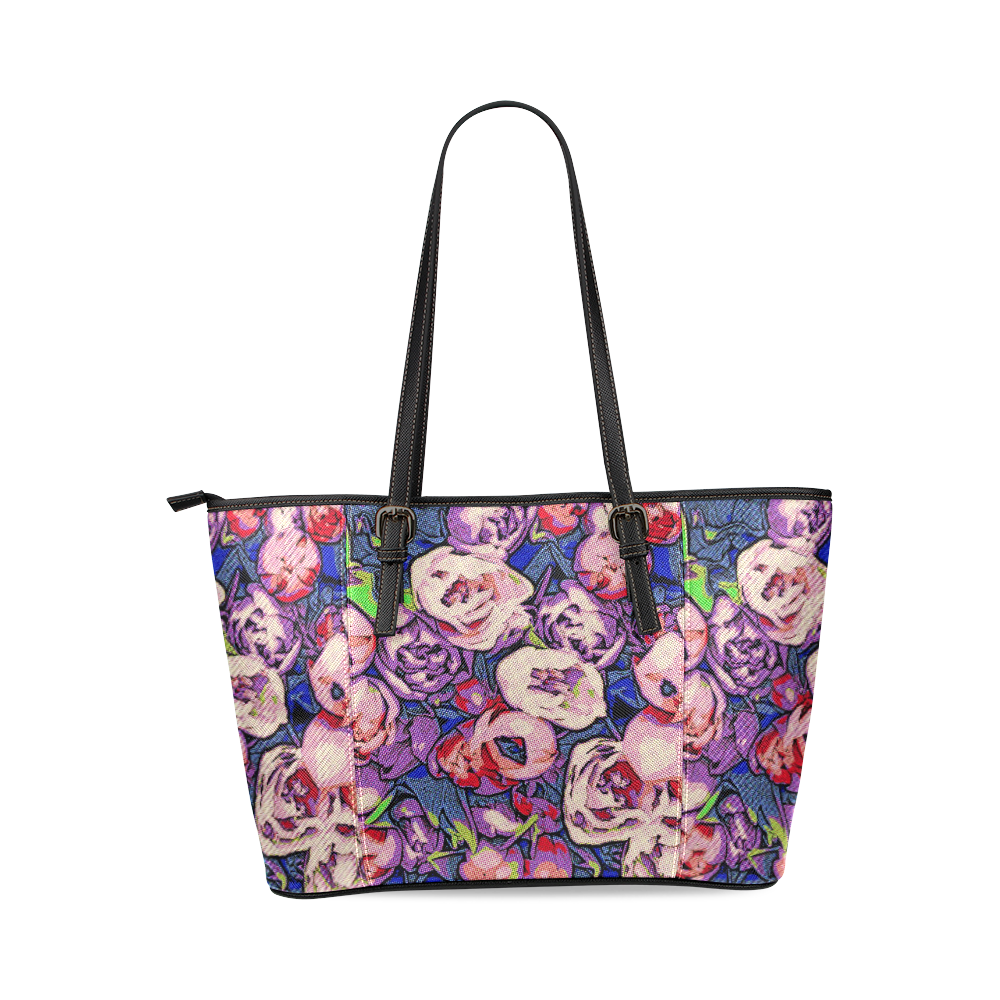 Floral Art Studio 28216Z Leather Tote Bag/Large (Model 1640)