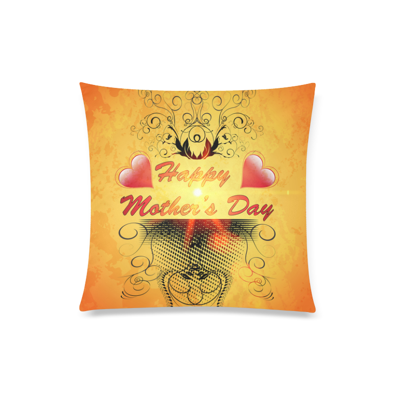 Happy mother's day Custom Zippered Pillow Case 20"x20"(Twin Sides)