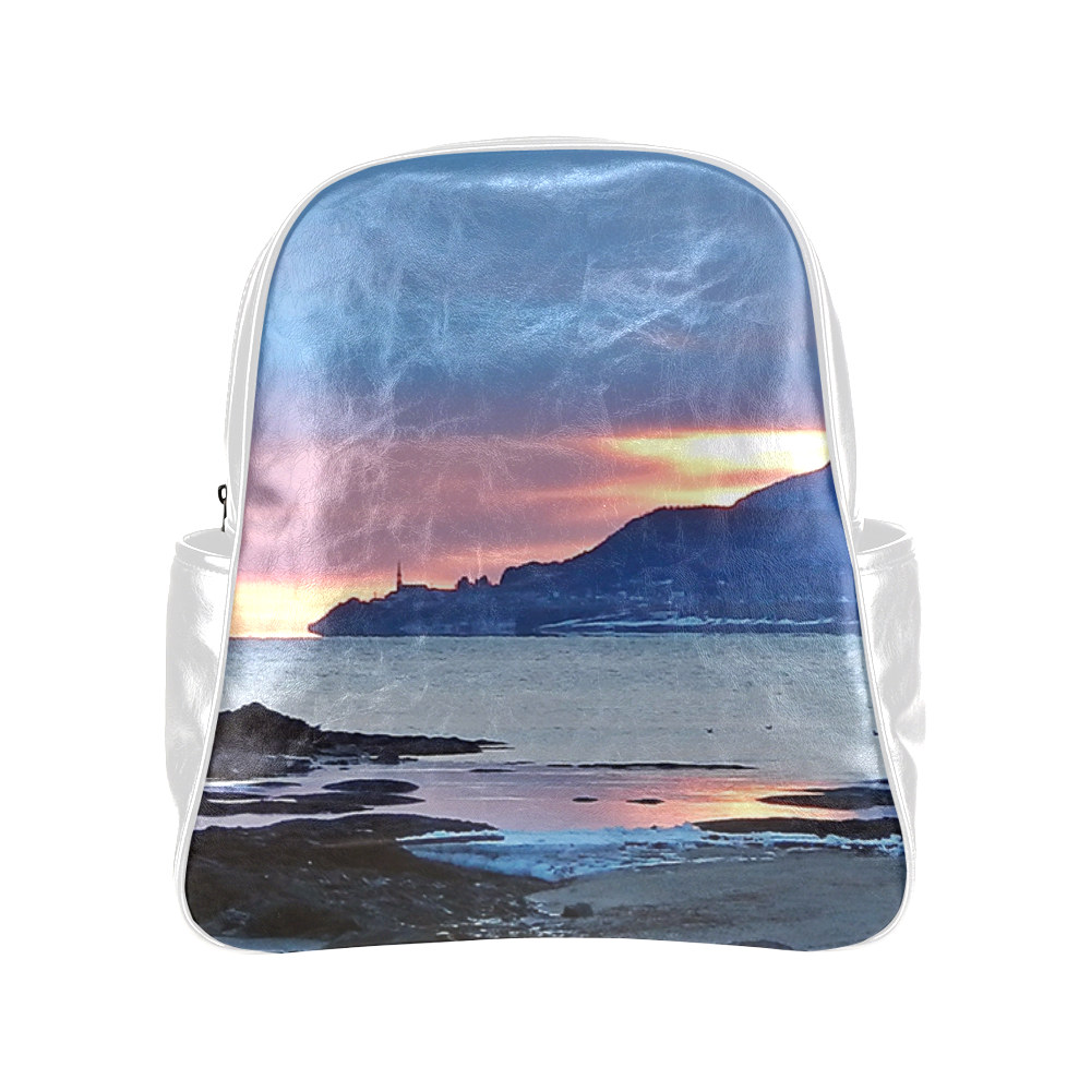 Sunrise in Tourelle Multi-Pockets Backpack (Model 1636)