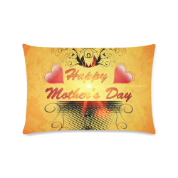 Happy mother's day Custom Zippered Pillow Case 16"x24"(Twin Sides)