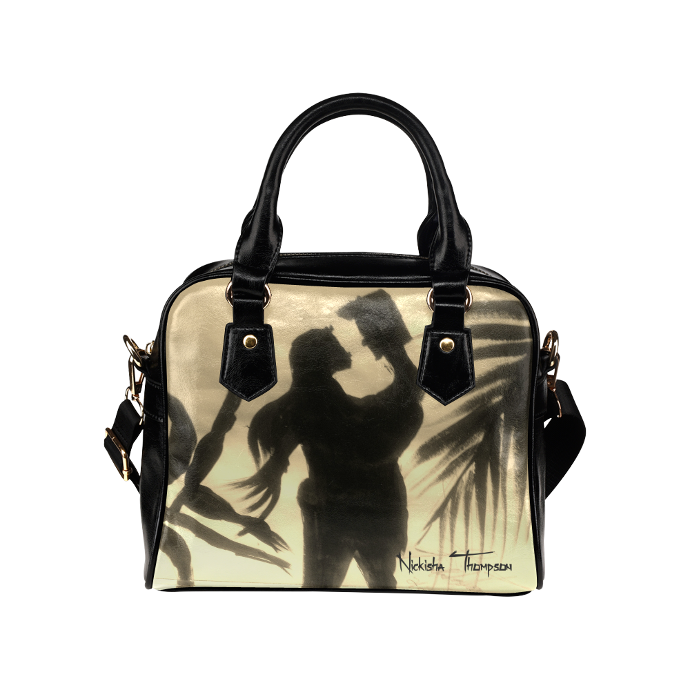 Lovers at Beach Shoulder Handbag (Model 1634)