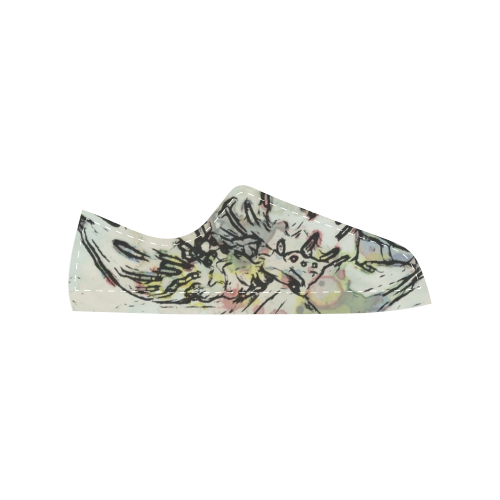 Floral Art Studio 3216 Women's Classic Canvas Shoes (Model 018)