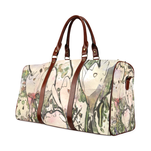 Floral Art Studio 7216 Waterproof Travel Bag/Small (Model 1639)