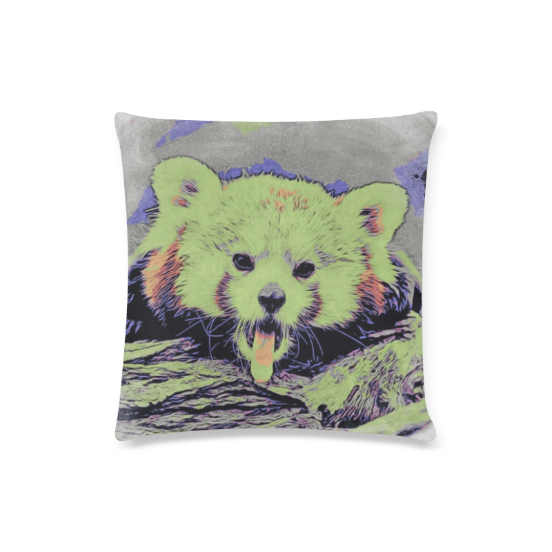 Art Studio 12216 yawning red panda Custom Zippered Pillow Case 16"x16"(Twin Sides)