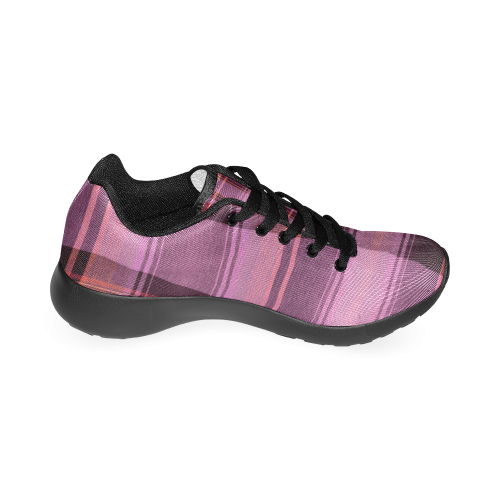 PINK PLAID Women’s Running Shoes (Model 020)
