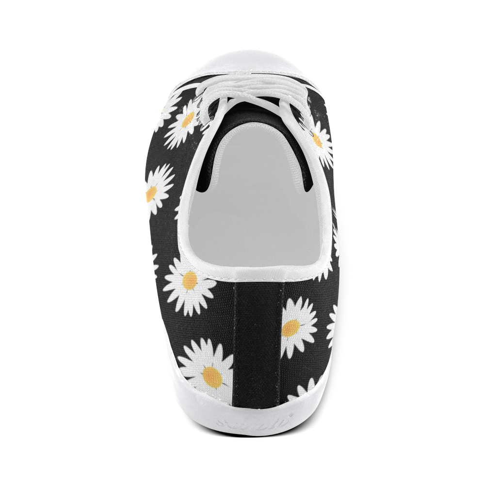 Daisies pattern Women's Canvas Shoes (Model 016)