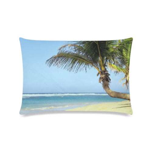 Beach20160101 Custom Zippered Pillow Case 16"x24"(Twin Sides)