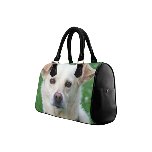 Dog face close-up Boston Handbag (Model 1621)
