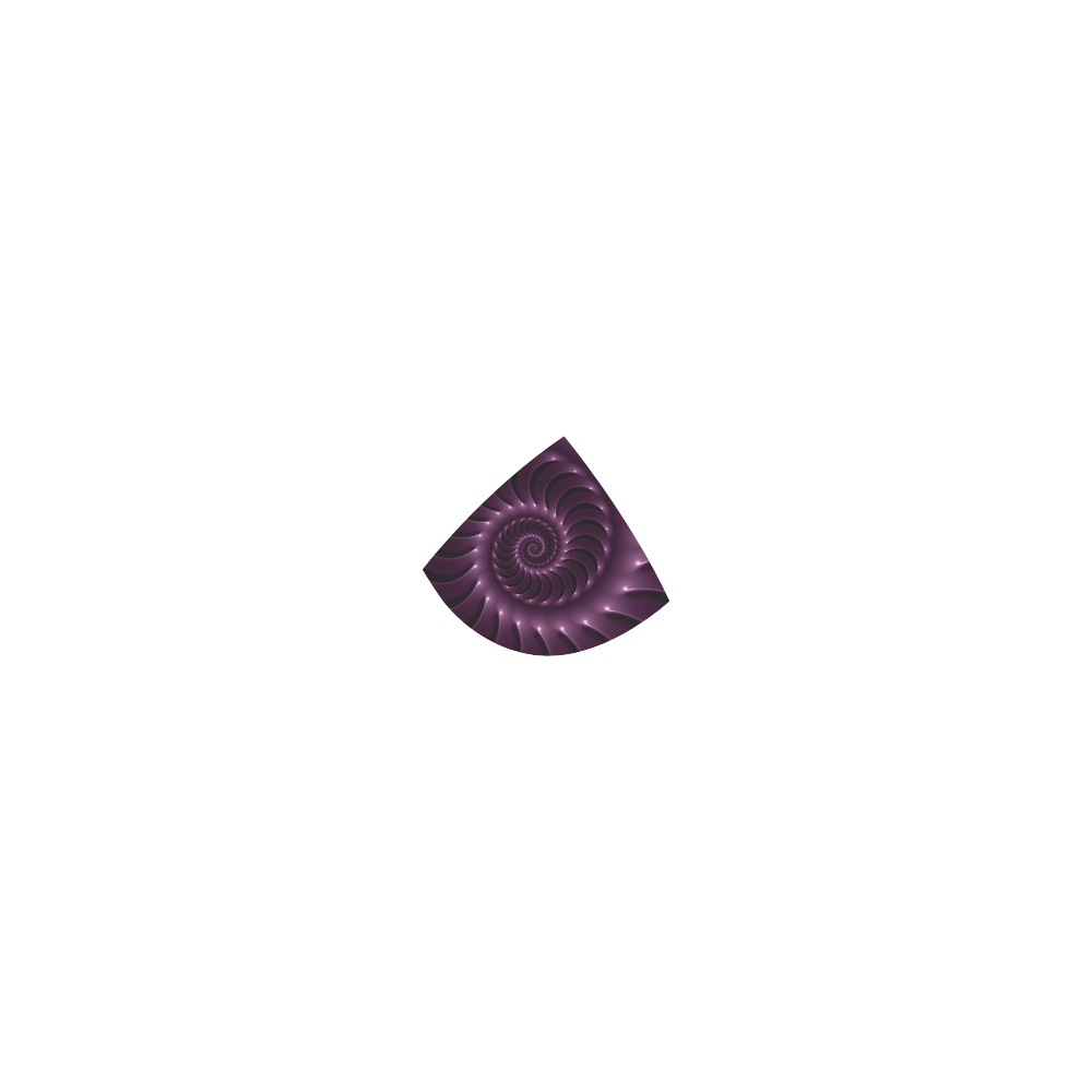 Glossy Purple Plum Spiral Fractal Custom Bikini Swimsuit