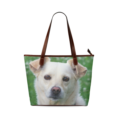 Dog face close-up Shoulder Tote Bag (Model 1646)