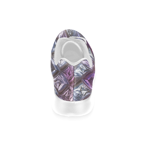 rhombus, diamond patterned lilac Women’s Running Shoes (Model 020)