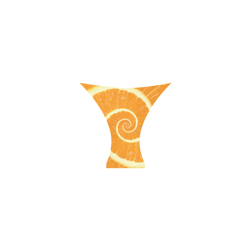 Citrus Orange Spiral Droste Custom Bikini Swimsuit