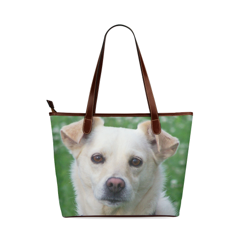 Dog face close-up Shoulder Tote Bag (Model 1646)