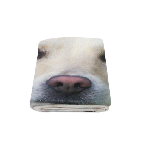 Dog face close-up. Blanket 58"x80"