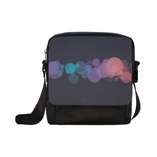 Colorful Bokeh Glitter Discs Crossbody Nylon Bags (Model 1633)