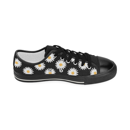 Daisies pattern Women's Classic Canvas Shoes (Model 018)