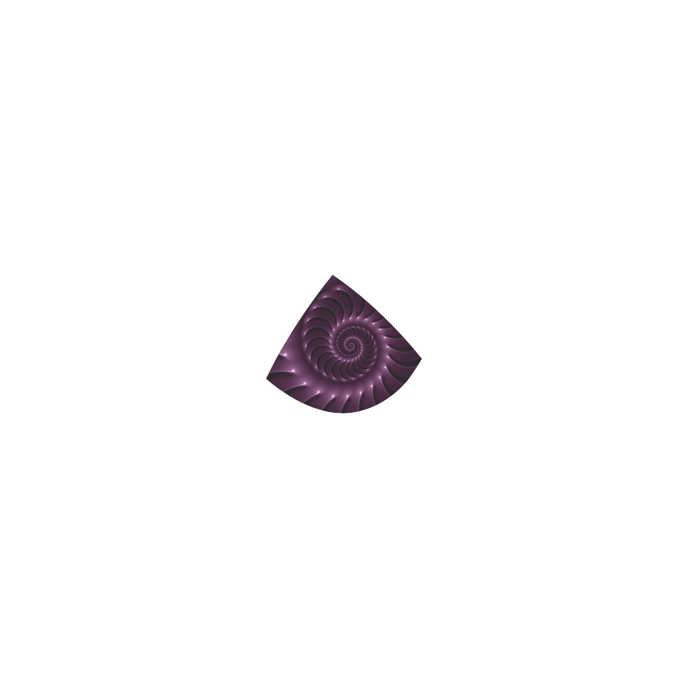 Glossy Purple Plum Spiral Fractal Custom Bikini Swimsuit