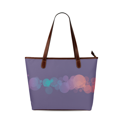 Colorful Bokeh Glitter Discs Shoulder Tote Bag (Model 1646)