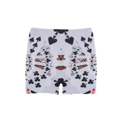 Royal Flush Poker Cards Spiral Droste Briseis Skinny Shorts (Model L04)